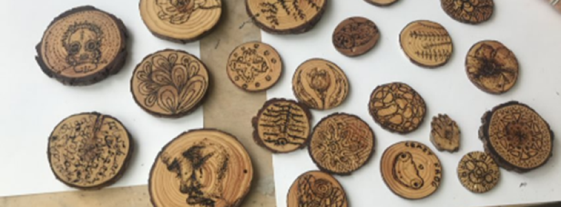 Ruth Wheeler Pyrography Workshop – Woking College: Tuesday 5th July 2022