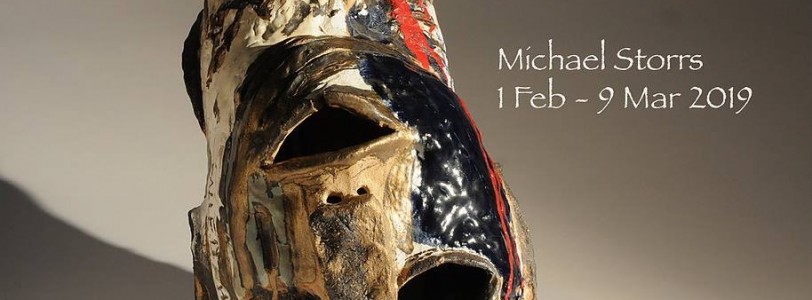 Khnum, Michael Storrs - A solo exhibition of sculptures in clay and paintings at the white Moose Gallery