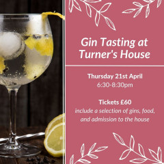Gin Tasting at Turner’s House