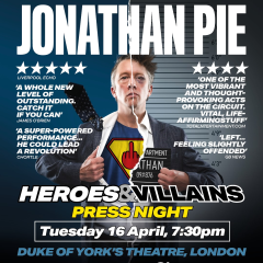 Jonathan Pie: Heroes and Villains Review
