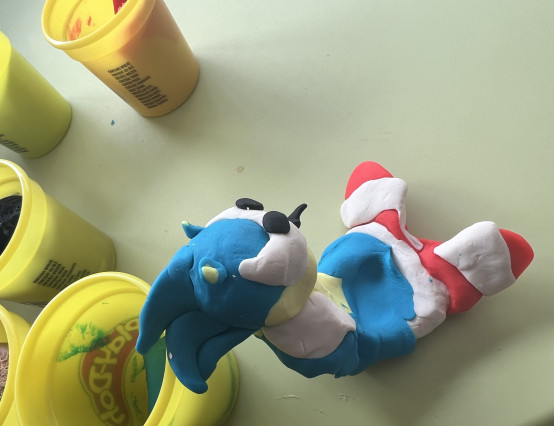 Sonic made with Playdough