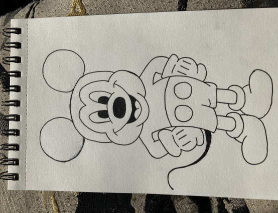 Bronze Arts Award - Mickey Mouse drawing