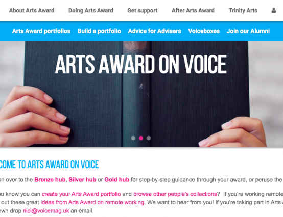 A guide to using Arts Award Voice
