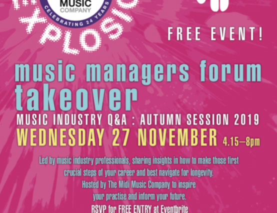 Music Explosion Autumn Sessions - Music Managers Forum Takeover