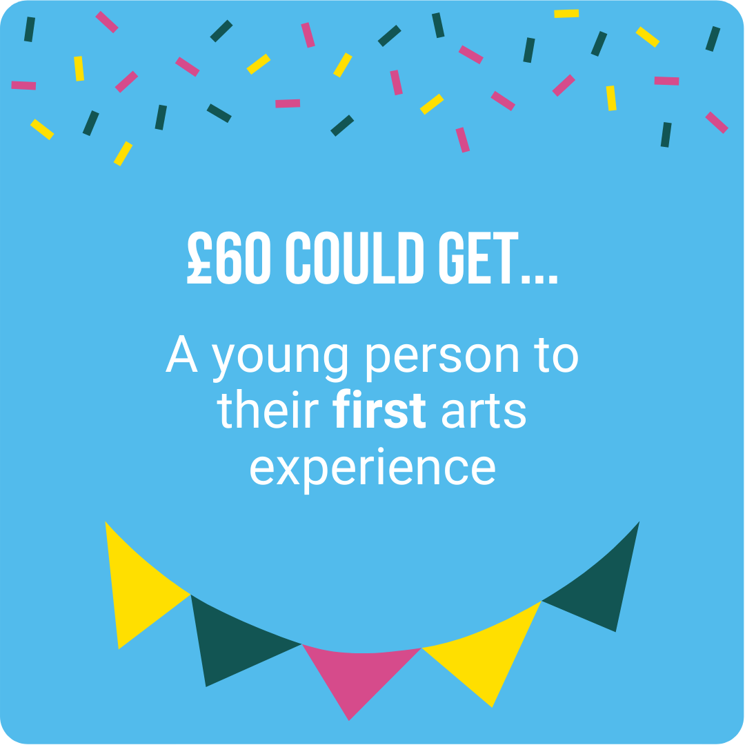 £60 could get a young person to their first arts experience