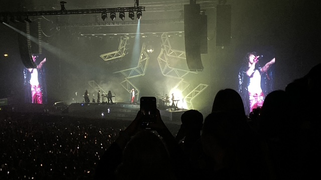 A crowd of people watching a concert  AI-generated content may be incorrect.