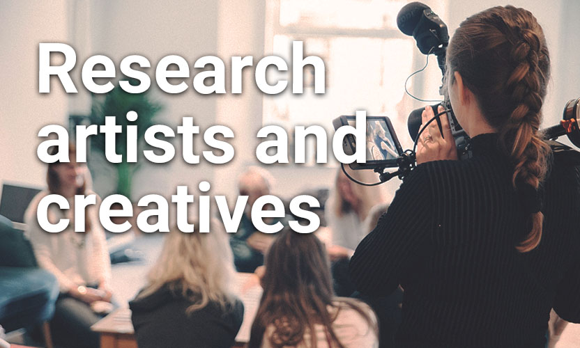 Research artists and creatives