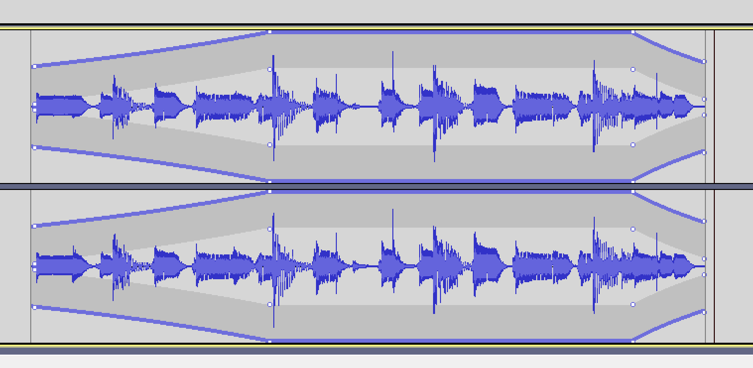 Example of a track with a fade in and fade out