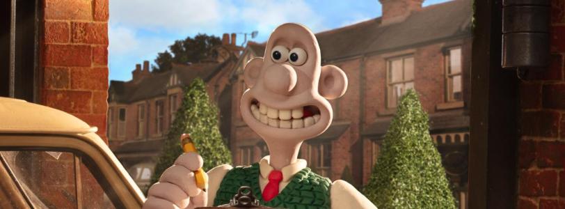 Wallace stands with a pen and a clipboard in a still from Wallace and Gromit: Vengeance Most Fowl