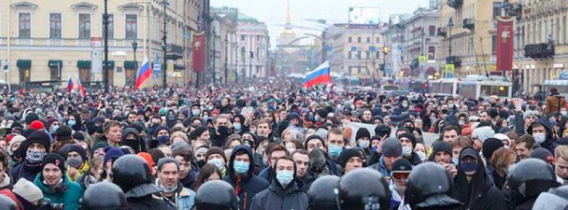 Russian Online Response to Protests in Russia over the detainment of Alexei Navalny