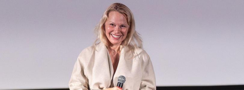 Pamela Anderson at press event for The Last Showgirl
