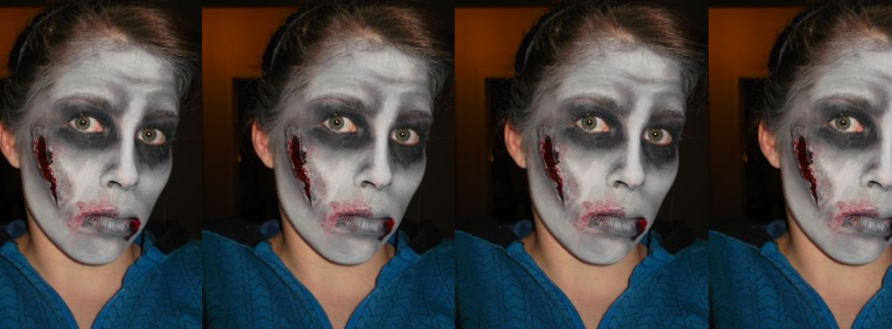 How to apply zombie makeup