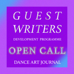 OPEN CALL: Guest Writers Programme