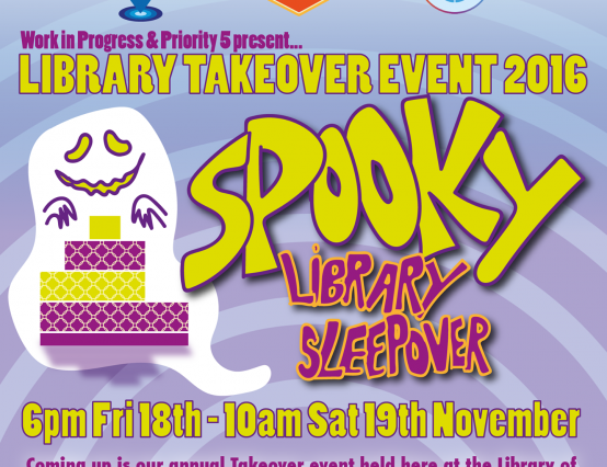 The cast of the Spooky Library Sleepover by Work In Progress