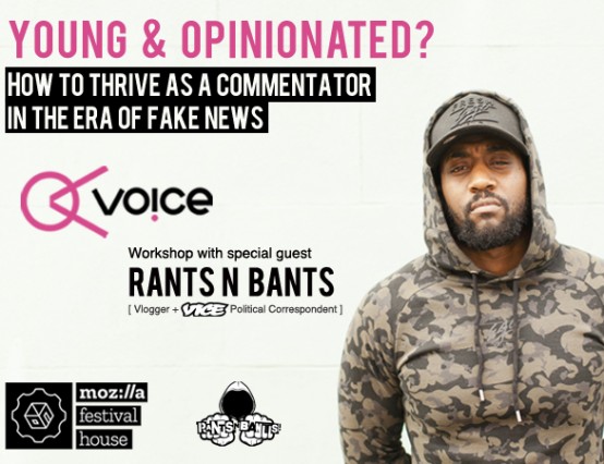 Young & opinionated? Workshop on how to thrive as a commentator with guest Rants N Bants