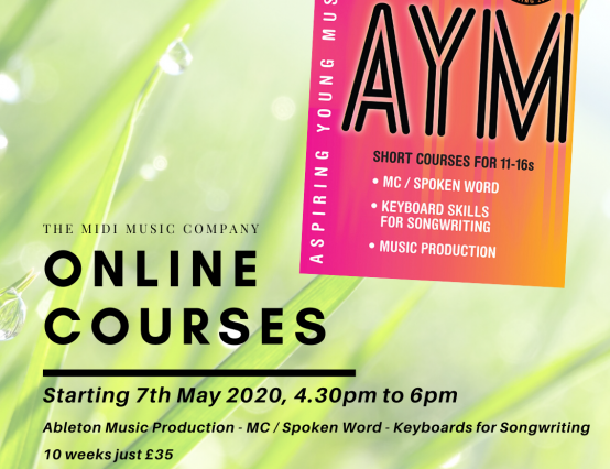 Creative 11-16s online music courses for summer