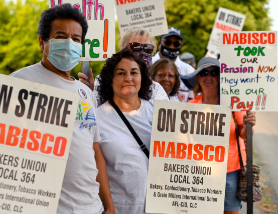 Nabisco workers across the US strike for better treatment