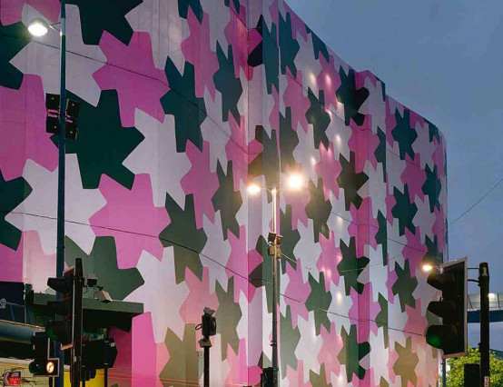 Birmingham artist's design displayed on Selfridges building