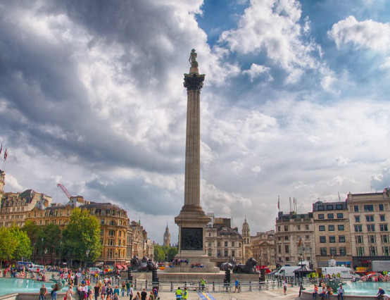 Trafalgar Square hosts National Gallery artworks outdoors