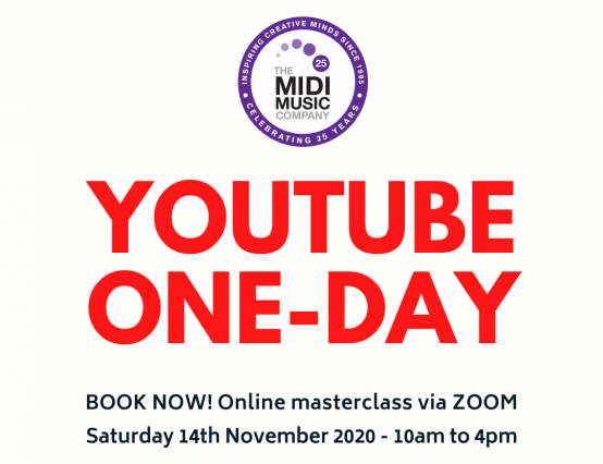 New! YouTube one-day course this autumn