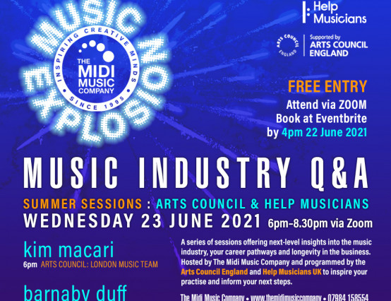 Music Explosion Summer Sessions 2021: Money for Creativity