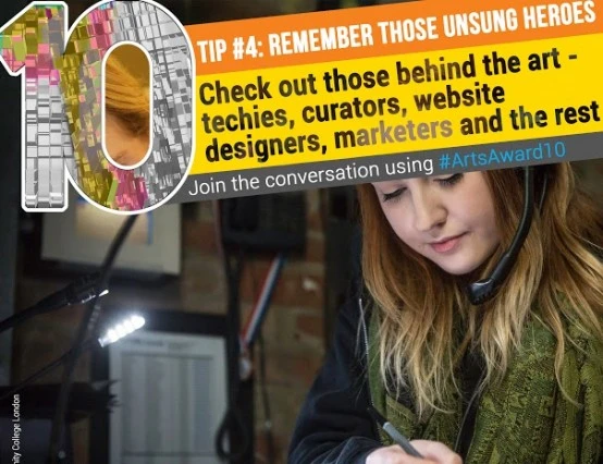Top tip 4: Remember the backstage boys (and girls)