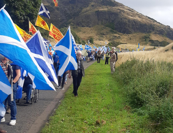 On the scene at largest Scottish Independence march since first lockdown